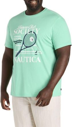 Nautica Big & Tall Tennis Graphic Tee in Mint Spring at Nordstrom, Size 6X Big