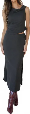 Astr Lindy Skirt In Charcoal