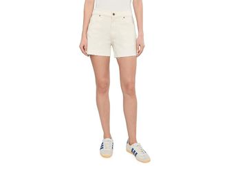 AG - Adriano Goldschmied Halle High-Rise Relaxed Shorts in Powder Mended Womens Shorts Powder Mended : 29 4, Cotton
