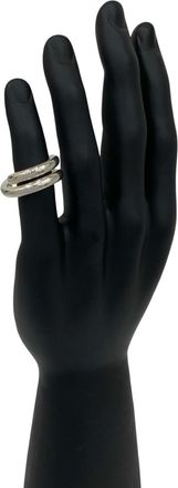 Herm&egrave;s Silver Silver 925 Band Ring (Pre-Owned)