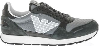Emporio Armani X4X215Xl 199A533 Sneakers - Heren - Sneakers - Zwart - 44 EU - Leer - Schoenen