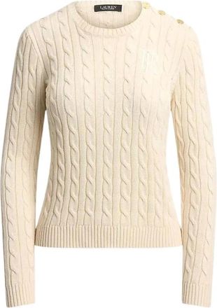 Ralph Lauren Dames, Truien, Beige, Maat: XL Katoen