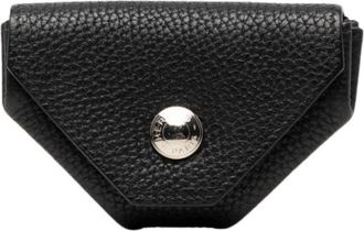 Herm&egrave;s Pre-owned Le Vin Quatre Portemonnee - Dames - Vintage Tassen - Zwart - ONE Size - Leer - Vintage