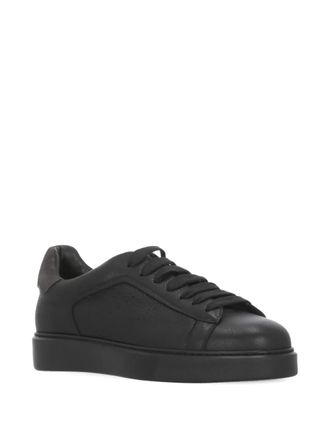 Doucal's leather low-top sneakers - Nero