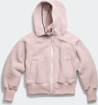 Canada Goose Blouson aviateur molletonn&eacute; &eacute;cologique Chilliwack Tonal Label (Femmes, Lucent Rose, TG)