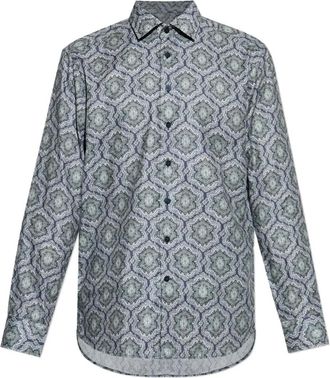 Etro Camicia con stampa geometrica - Blu