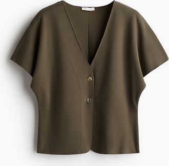 H&M Cardigan mit Fledermausärmeln - Green