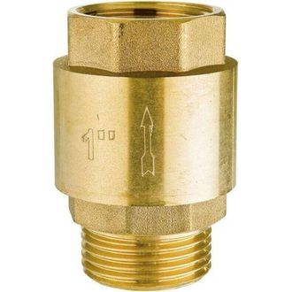 OEM V&aacute;lvula De Retenci&oacute;n De Lat&oacute;n, Con Entrada Y Salida Roscadas De 1, Apta Para Tuber&iacute;as De Agua, Contadores De Agua Y Calentadores De Agua