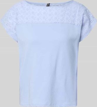 Vero Moda Regular Fit Blusentop aus reiner Baumwolle Modell JANNI in Hellblau, Gr&ouml;&szlig;e XL
