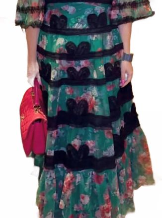 Beulah Garden Muse Maxi Dress In Green