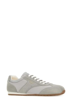 Prada Suede and Fabric Sneaker - Gray