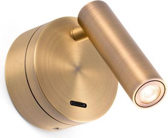 Faro Barcelona Boc Aplique Lector Bronce