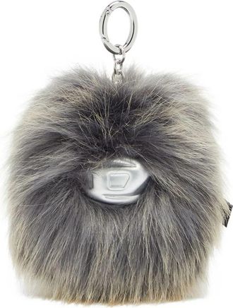 Diesel Monster Furry Charm - Dames - Sleutelhangers & Tashangers - Grijs - ONE Size - Accessoires
