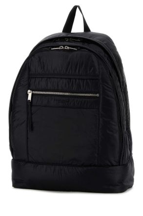 Saint Laurent Mens Black Fabric Backpack Neroneroneronero Zaini