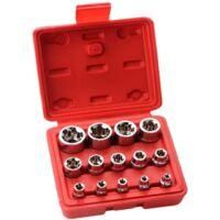 OEM Juego De 14 Vasos Tipo Ei En Forma De Estrella En Estuche De Carraca, Juego De Vasos, Perfil E (torx Externo) E4 - E24 - Crezuo