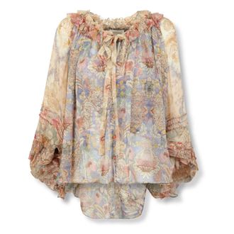 Zimmermann Blouses, female, Multicolor, Size: 3XS Rebellion Corded Blouse