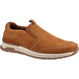 Hush Puppies Cole Leather Mens Tan Loafers - Size UK 12
