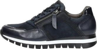 Gabor Veterschoenen Laag - Dames - Sneakers - Blauw - 42 EU - Schoenen