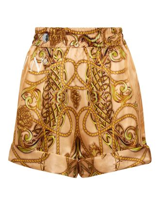 Philipp Plein Silk Short Trousers New Baroque