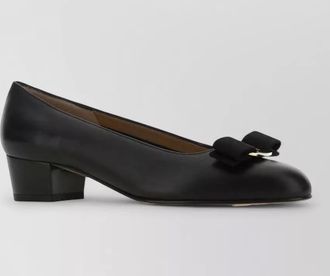 Ferragamo leather ballerina pumps