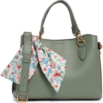 Nanette Lepore Bellamy Triple Compartment Satchel in Artichoke - Sugar Petals at Nordstrom Rack