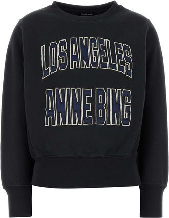 Anine Bing Midnight Blue Cotton Blend Harry Sweatshirt