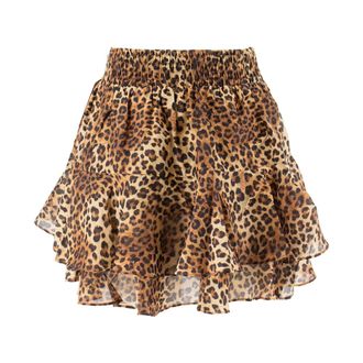 MC2 Saint Barth Short Skirts, female, Brown, Size: M Short Skirt