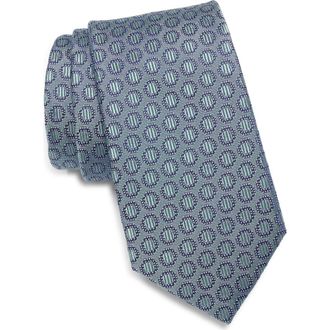 Nordstrom Kayden Neat Silk Tie in Sage at Nordstrom