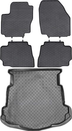 OEM Juego De Alfombrillas De Goma Para Coche Y Maletero Para Ford Mondeo Iv Sed&aacute;n (2011-2014)
