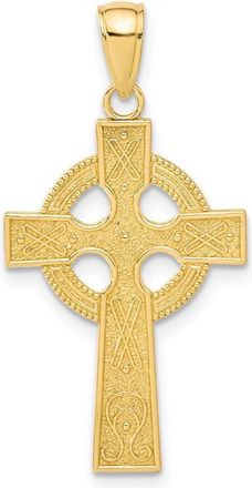 Diamond2Deal 14k Gold Celtic Cross Pendant