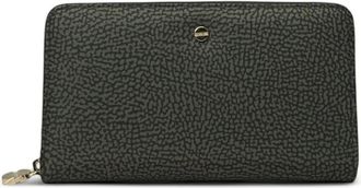 Borbonese large printed wallet - women - Polyester/Cotton/PVC - One Size - Black