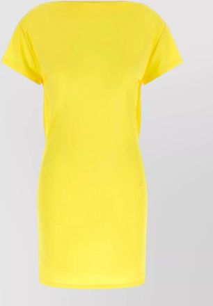 Jacquemus mistral dress short sleeves draped back