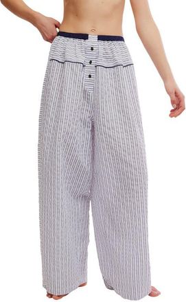 Free People Cross My Heart Lounge Pants in Ivory Combo at Nordstrom, Size X-Large