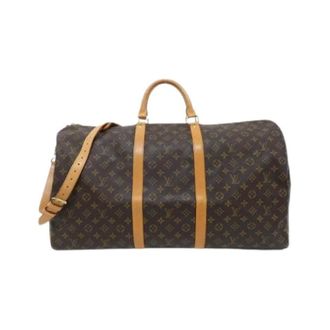 Louis Vuitton Pre-owned Keepall Bandouliere Monogram Boston Bag - unisex - Louis Vuitton Vintage - Vintage Weekend Bags - Brown - ONE SIZE - Pre-owned