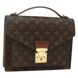 Louis Vuitton Pre-owned Handbags, female, Brown, Size: ONE SIZE Pre-owned Monceau 28 Hand Bag