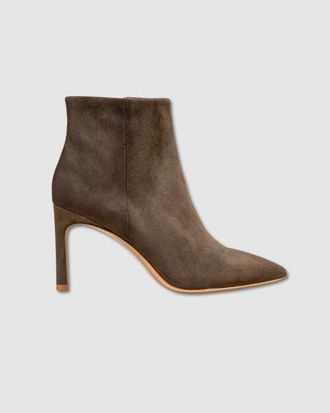 Mi-Mai Noura Pointed Toe Ankle Boot in Khaki at Nordstrom, Size 9