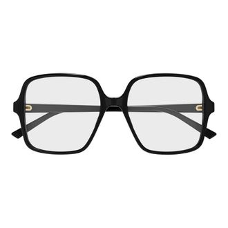 Gucci Oversized Square Frame Eyeglasses - Black