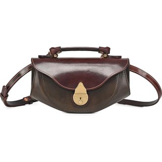 OLD TREND Azalea Genuine Leather Vintage Everyday Crossbody in Taupe at Nordstrom