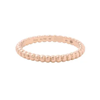 Van Cleef & Arpels Pink Gold Pink Gold (18K) Band Ring (Pre-Owned)