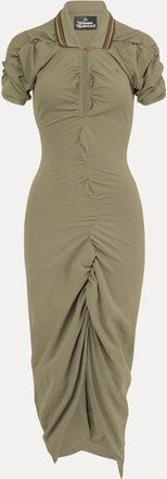 Vivienne Westwood Pulling Dress Solid Piquet Covert-green XS Women
