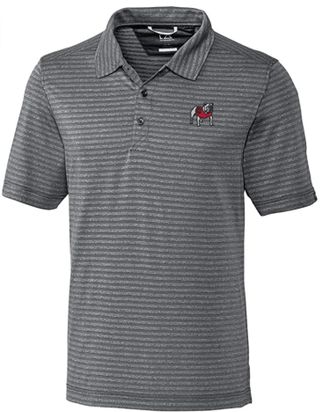 Cutter & Buck MenS Georgia Polo In Gray Striped