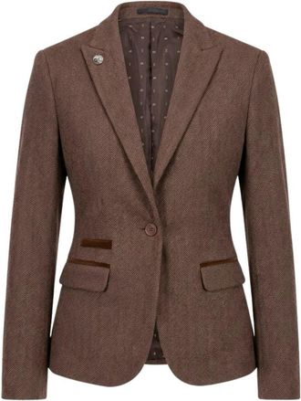 TruClothing Tweed Blazer Herringbone Slim Fit Work Office Jacket