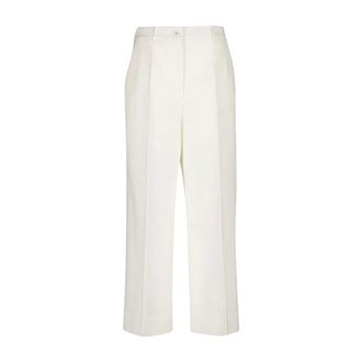 Dolce & Gabbana Dames, Broeken, Wit, Maat: XS Viscose