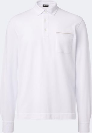 Ermenegildo Zegna Polo de piqu&eacute; de algod&oacute;n