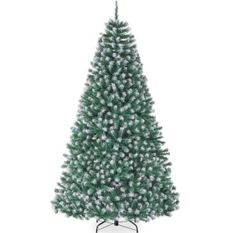 Best Choice Products Artificial Frosted Christmas Tree, 7.5ft Premium Unlit Spruce Design, Dense Branches Blue Spruce