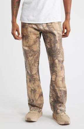 Pleasures x Realtree Hendrix Flared Jeans in Brown Tree at Nordstrom, Size 30