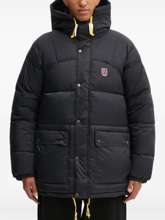 Fjällräven Expedition gewatteerd jack met capuchon - Zwart