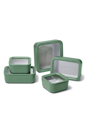 Caraway 13-Piece Food Storage Glass Container Set in Sage at Nordstrom
