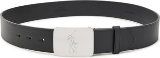 Polo Ralph Lauren Logo Leather Belt - Black - 38 (M)