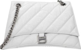 Balenciaga Damens Umh&auml;ngetaschen Leder Wei&szlig;/Optik Wei&szlig;